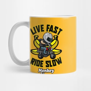 HONDA MONKEY front/back design LIVE FAST RIDE SLOW LOGO BEHIND Mug